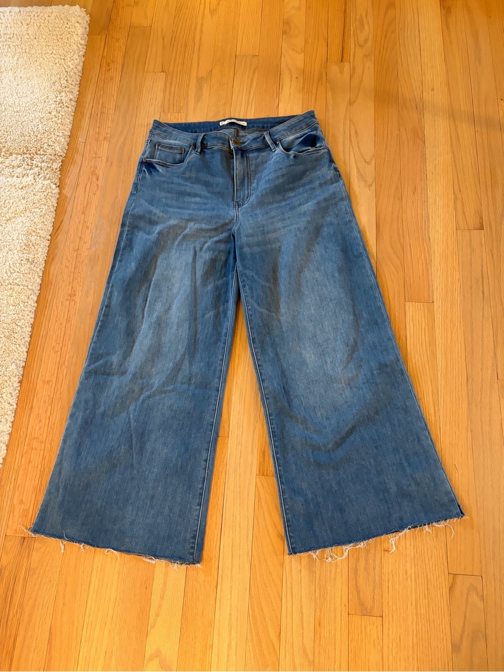 Whetherly Wide Leg Women's Denim Jeans in Blue